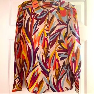 Missoni multi-colored 70s blouse